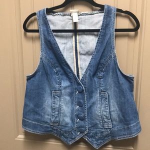 Venezia Denim Vest- 14, L to Xl